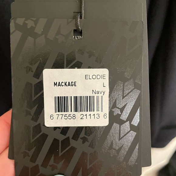 Mackage Women's Elodie Military Coat in Navy - Picture 5 of 7